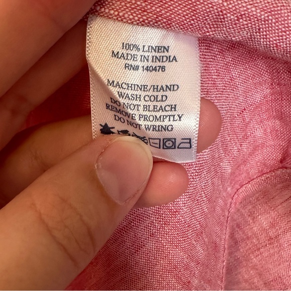 Men’s Faherty linen button down - Picture 3 of 3